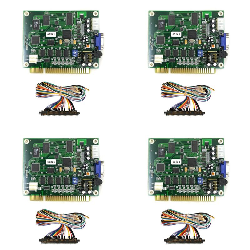 Usb Game Board Jamma - X64A-4X 60 ใน 1 มัลติเคด PCB