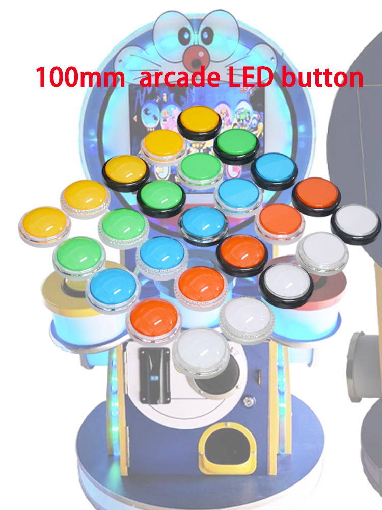 Arcade Game Jackpot - ปุ่ม LED สำหรับเครื่องเกมอาร์เคด 12V ขนาด 100