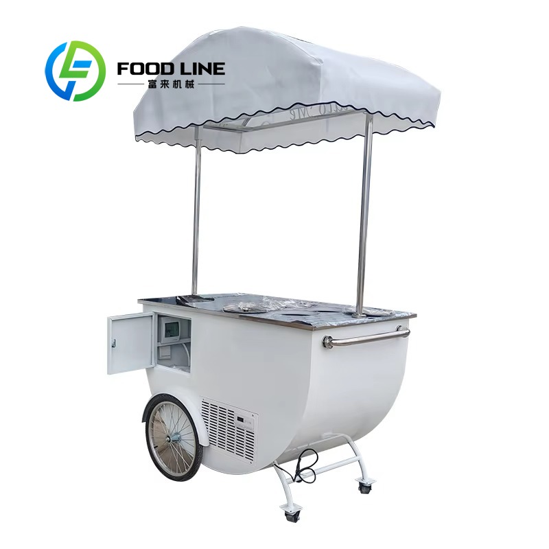 Hot Dog Vending Cart - รถเข็นขายของเคลื่อนที่แบบกำหนดเองสำหรับธุรกิจขายอาหารนอกสถานที่ เช่น กาแฟ ฮอทดอก ร้านค้า สำนักงาน