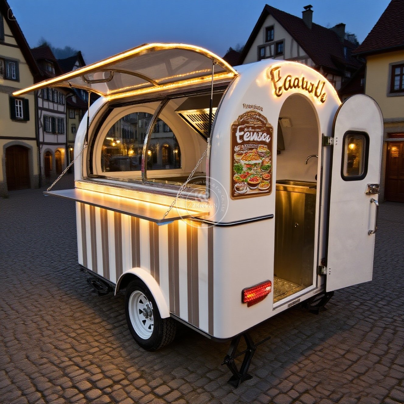 Hot Dog Vending Cart - รถขายอาหารเคลื่อนที่ รถครัวเคลื่อนที่ รถขายอาหารอเมริกัน รถขายกาแฟ รถขายไอศกรีม รถฟู้ดทรัคสำหรับขาย