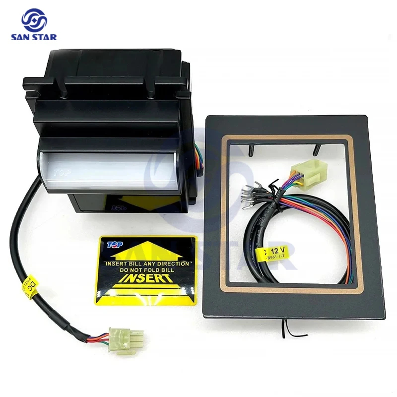 Arcade Game Jackpot - TOP TB74 TB77 Bill Acceptorไม่มีกล่องDC12VสัญญาณชีพจรTableroเกมอาเขตเครื่องหยอดเหรียญตกปลาPinballอะไหล่