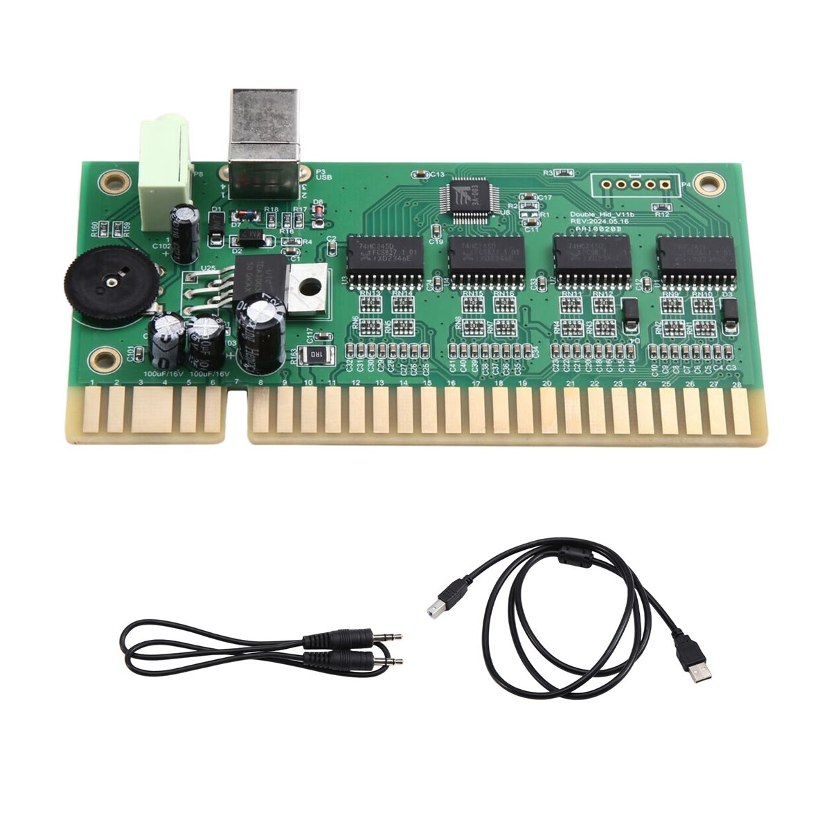 Usb Game Board Jamma - คอนโทรลเลอร์เกม MAME รุ่นใหม่ พร้อมตัวแปลงจากพีซีเป็น Jamma พร้อมสาย
