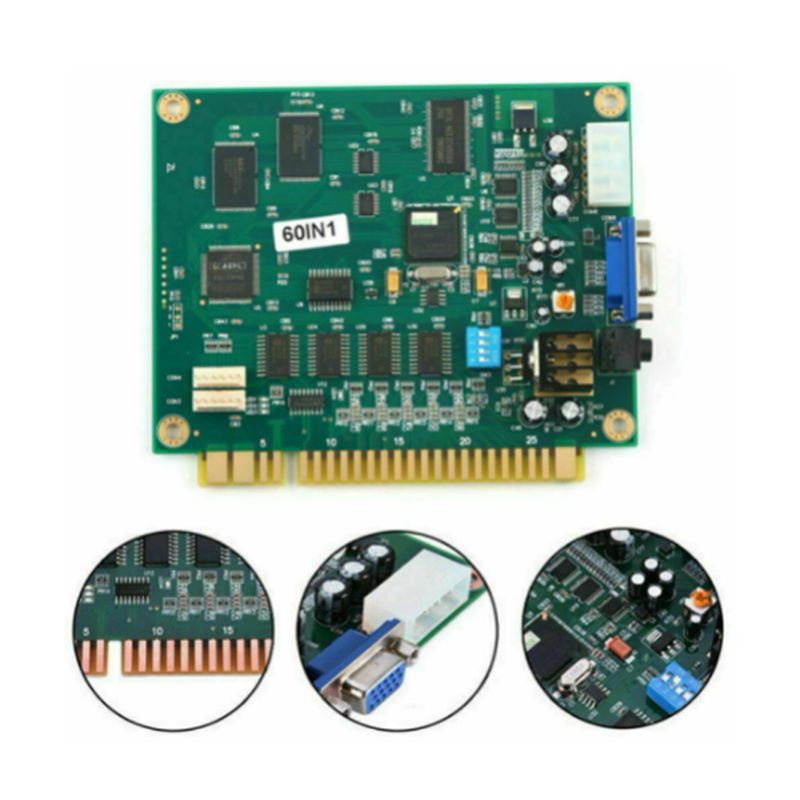 X64A-4X 60 ใน 1 มัลติเคด PCB บ - Usb Game Board Jamma บทวิจารณ์และราคา