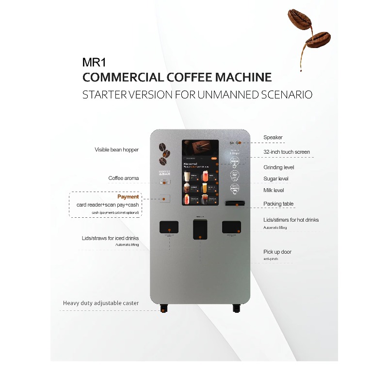 เครื่องจำหน่ายกาแฟบดสดแบบอัตโน - Vending Machine Qr Code บทวิจารณ์และราคา