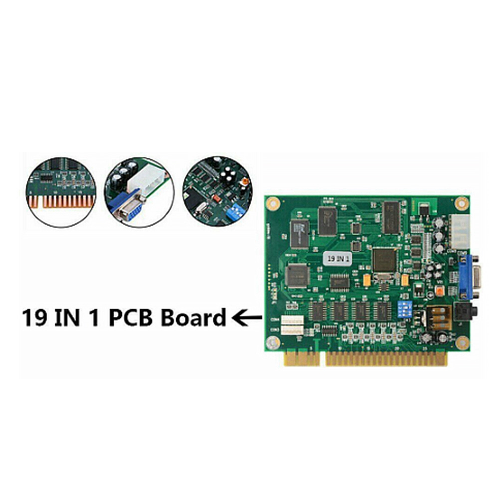 B68A 19 In 1 Multicade PCB Boa - Usb Game Board Jamma บทวิจารณ์และราคา