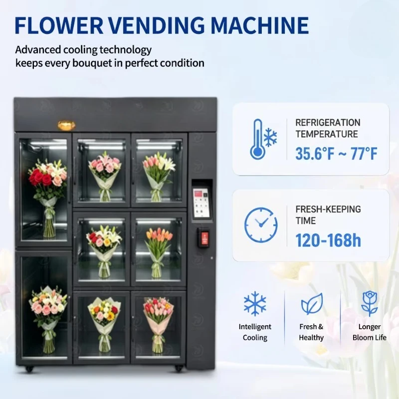 ตู้ขายดอกไม้อัตโนมัติ ตู้ขายดอ - Vending Machine Qr Code บทวิจารณ์และราคา