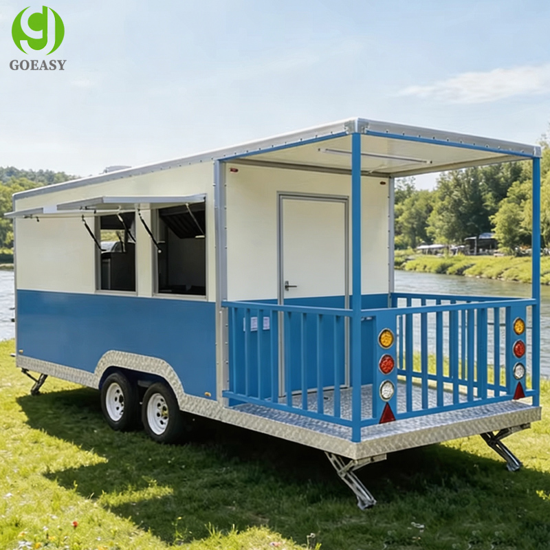 ขายรถขายอาหารเคลื่อนที่ รถพ่วง - Hot Dog Vending Cart บทวิจารณ์และราคา
